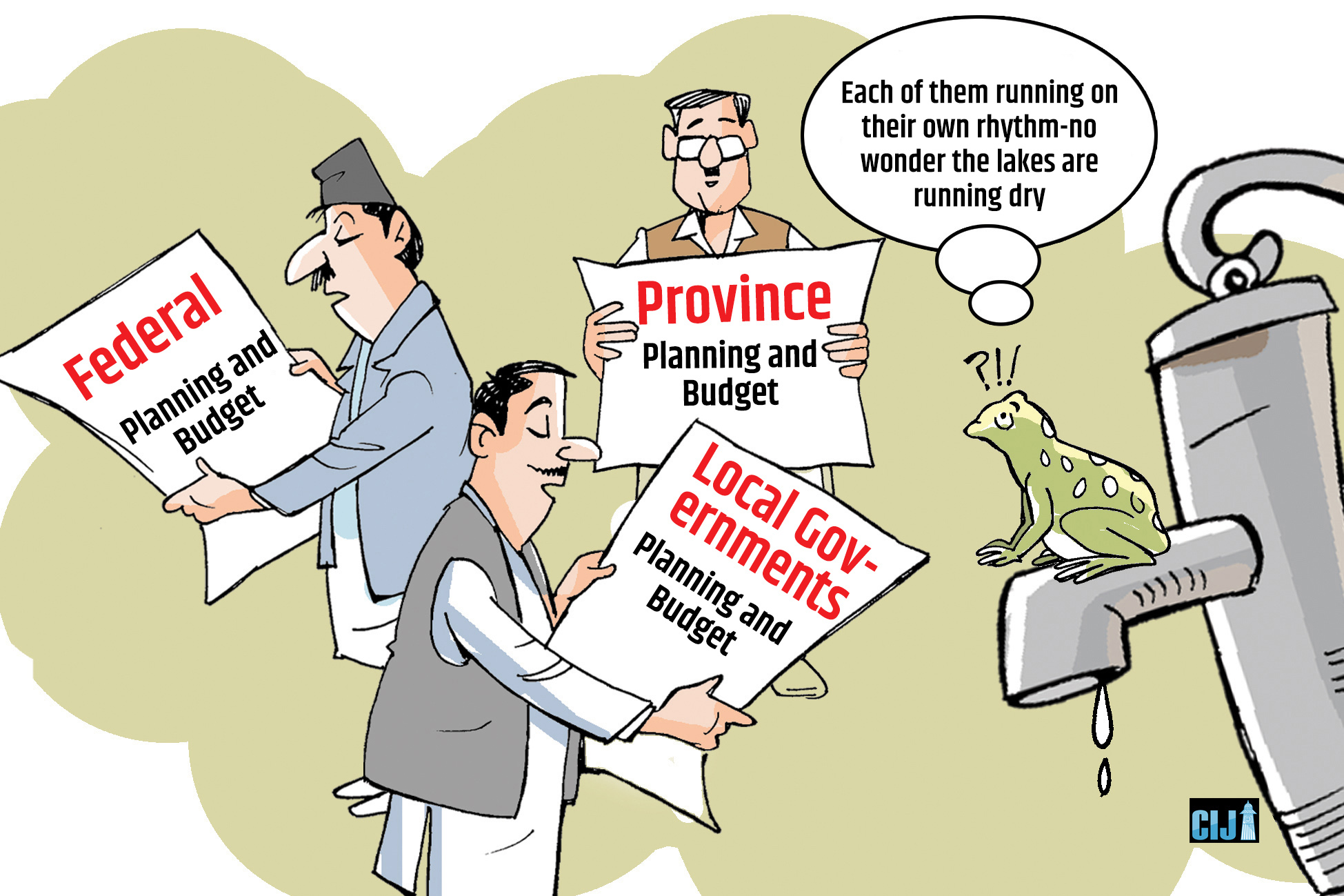 One Water Crisis, Three Governments, Three Directions